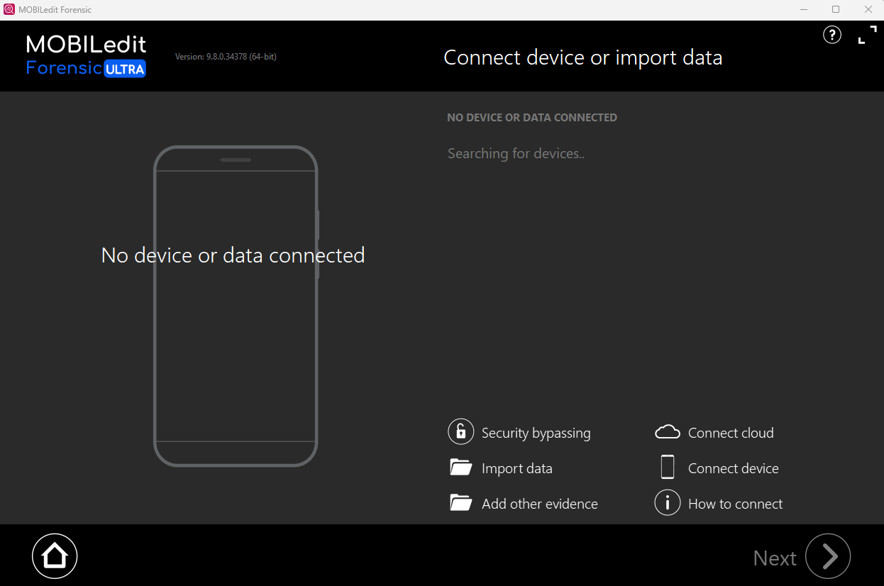 MOBILedit Forensic ULTRA features including physical data acquisition, FDE, FBE, GPU utilization and advanced Android forensics.