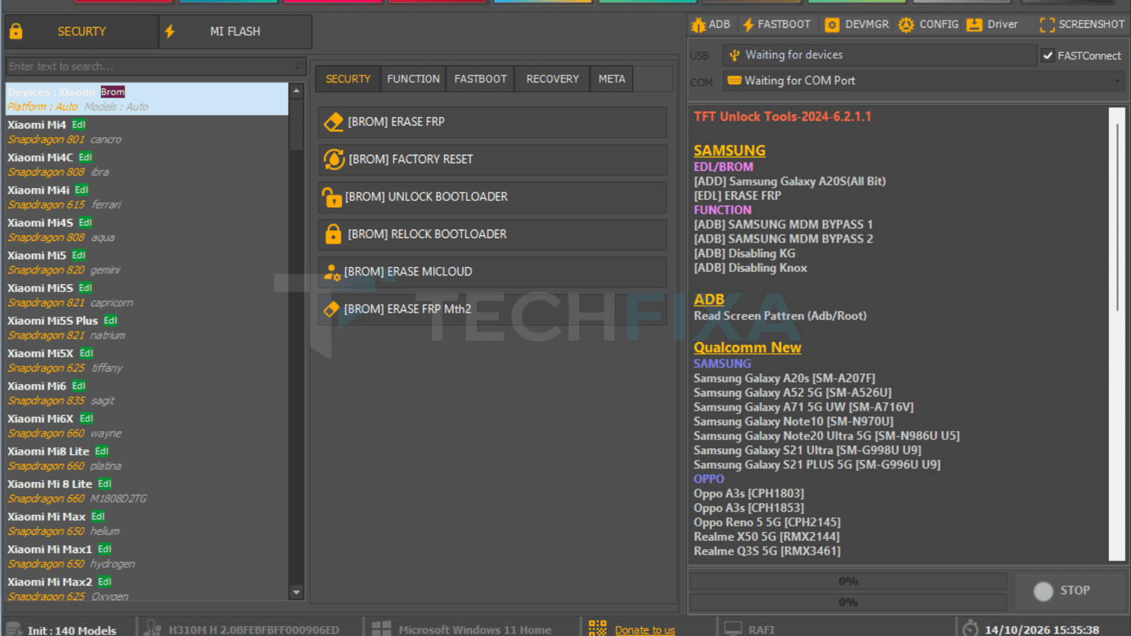 TFTUnlock Tool